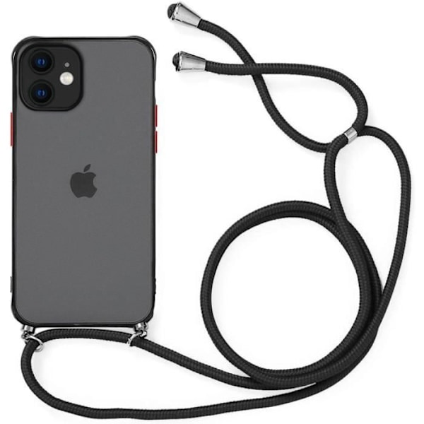 Telefonfodral - Universell - iPhone 12 Mini - Svart - Stötabsorberande - Lätt Svart