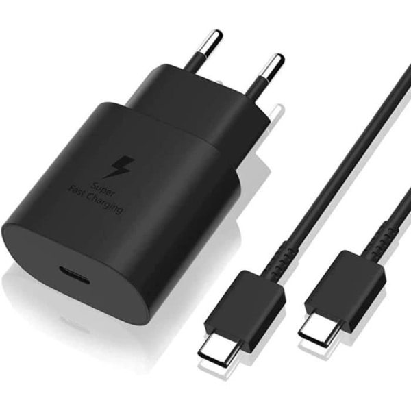 25W snabbladdare + USB-C USB-C-kabel kompatibel med Samsung A54-A34-A14-S23-S23 PLUS-S23 ULTRA-S22-S22 PLUS-S22 Ultra-Z A9