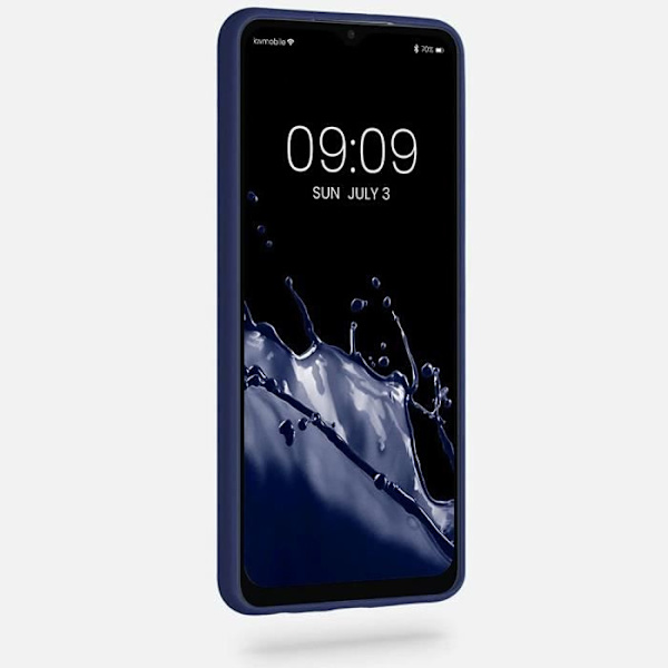 Silikonfodral för Samsung A32 5G - BOOLING - Tunt Lätt stötsäkert skydd - Marinblå marinblå