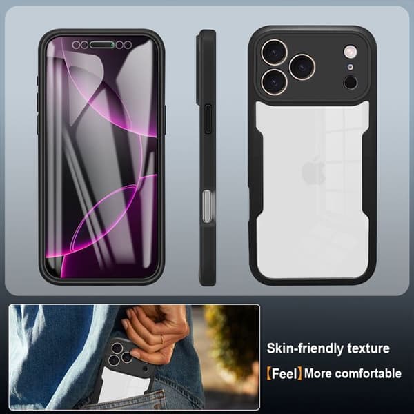 Skyddsskåp - BOOLING - för iPhone 17 Pro Max - Heltäckande skydd - Stötabsorberande - Modern design marinblå