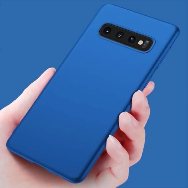 Skyddsfodral - PROSHOP - Samsung Galaxy S10 - Mjuk - Flytande Silikon - Blå Blå