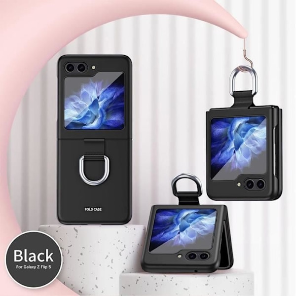 Fodral - Samsung - Galaxy Z Flip 6 - Stöttålig - Repfria - Metallspänne Svart