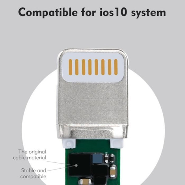iPhone-kablar Benks bärnstensfärgad nylonflätad 0,25 m 2A 8-stift till USB datasynkronisering metallkabel för Plus 7 iPhone 6 6s iPad Air Mini Svart