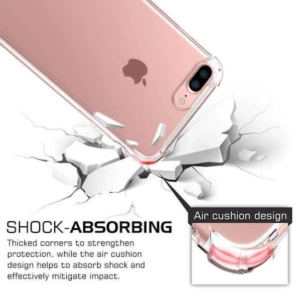 Mobilskal - RKINC - iPhone 11 Pro 5.8" - Mjuk TPU - Transparent - Förstärkt skydd Claire