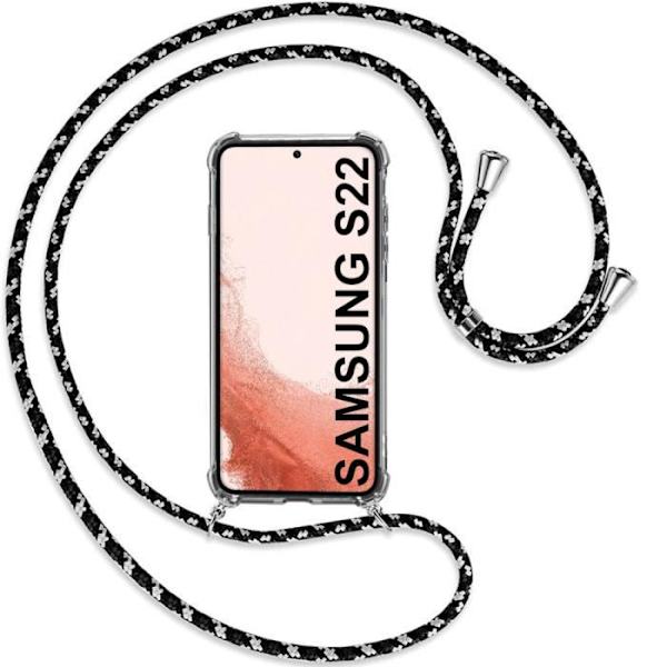 Skyddsskal - PROSHOP - Samsung Galaxy S22 - Flexibelt - TPU - Svart Transparent-svart