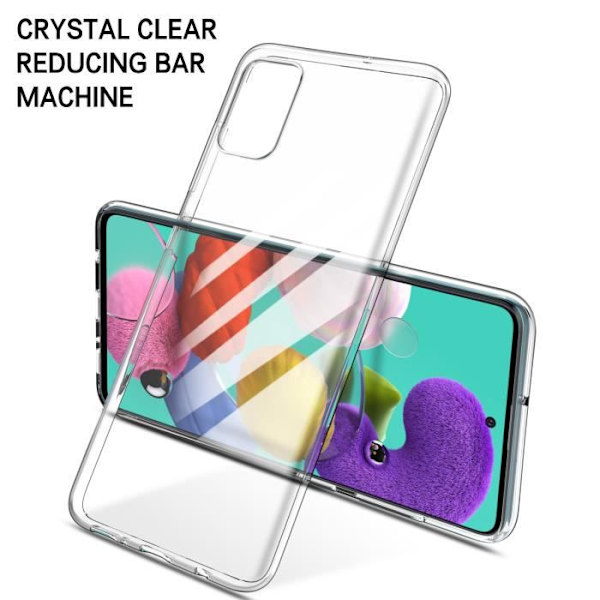 KuGi Samsung Galaxy A51 Fodral, Högkvalitativ slät silikonbaksida Skyddsfodral för Samsung Galaxy A51, Klar