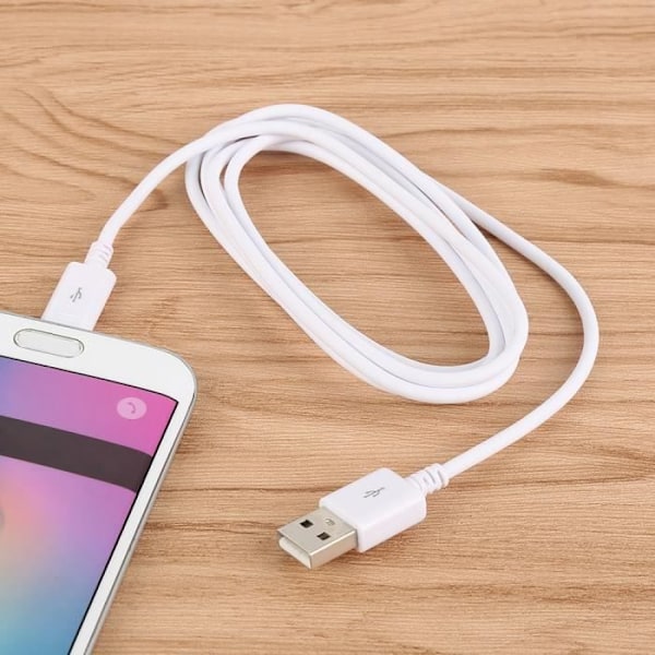80CM Vit Micro USB-kabel Datakabel Synkronisera Laddningskabel Android till USB-kabel för Samsung Galaxy S7 S6 note4
