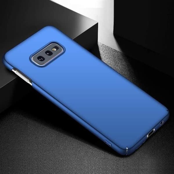 Skyddsskal - BOOLING - Samsung Galaxy S10e - Flytande Silikon - Stötsäker - Slim - Blå Blå