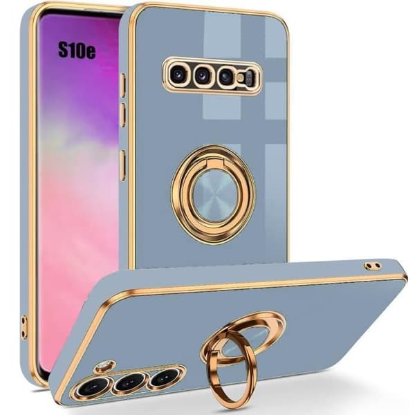Coque - Samsung - Galaxy S10e - Stötresistent - Rotationsställ - Blå Blå