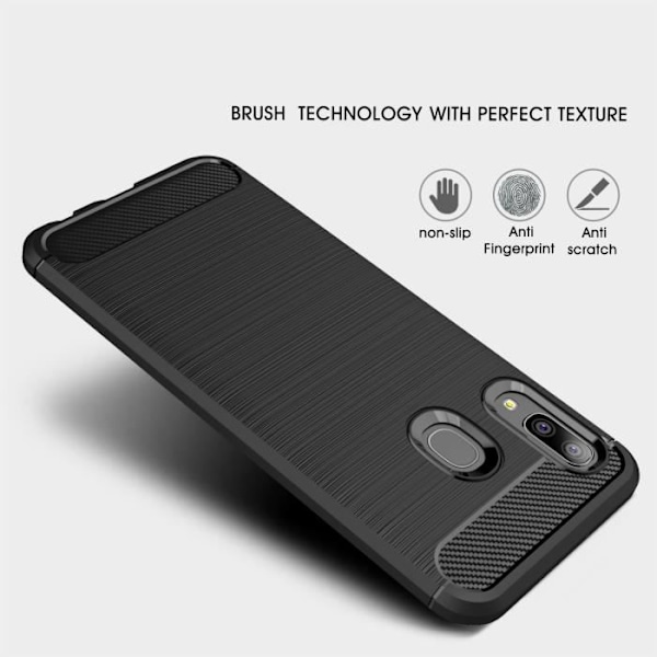 Coque - Samsung - Galaxy A20e - TPU Antichock - Skydd Armor - Blå Blå