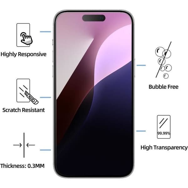 Skyddsskal - Silikon - för iPhone 16 Pro - Mörkblå - Slim - Hållbart skydd marinblå