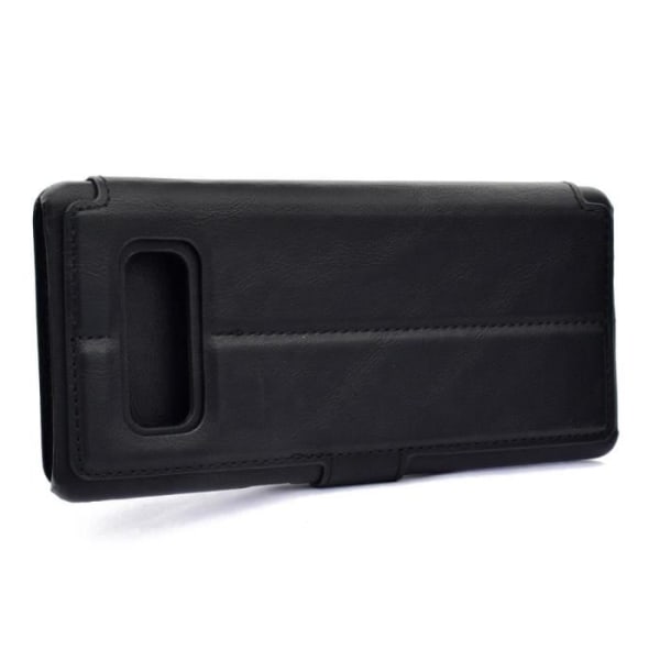 Fodral för Samsung Note 8 Löstagbart lock för plånbok med magnetiskt premiumläder skyddande skal-svart