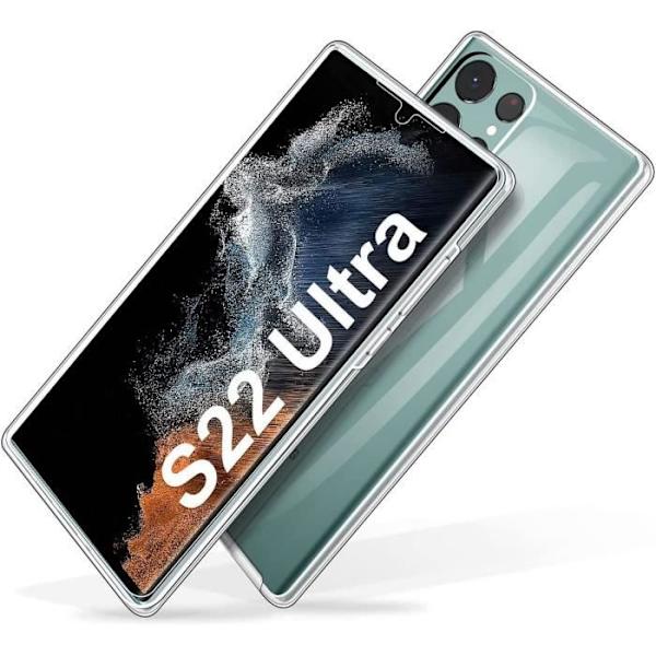 Fodral för Samsung S22 Ultra (6,8") 360 graders Fullständigt skydd Anti-Shock Anti-Fingerprint Mjuk Anti-Scratch