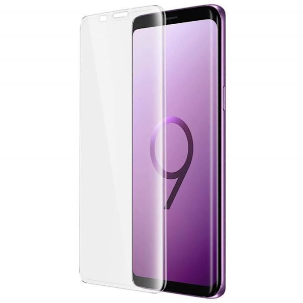 Skärmskydd - INECK - Samsung Galaxy S9 - Härdat glas 3D - 0,33mm - Rep-resistant - Transparent Transparent