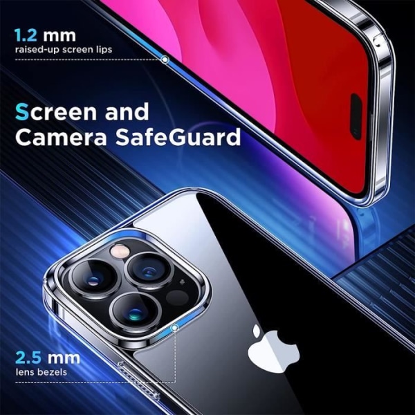 Skal till iPhone 15 Pro - Mjukt förstärkt skydd Stötsäkert silikon