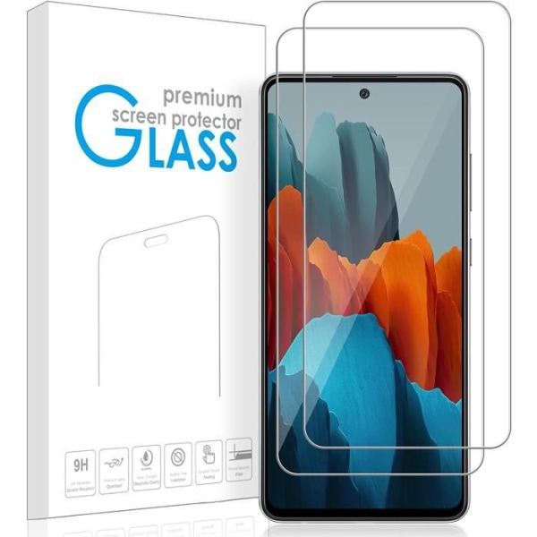 [2 delar] Härdat glas för Samsung Galaxy A72 4G-5G [9H hårdhet] [Bubblefri] [Anti-skrapa] Skärmskydd kompatibel 578 -