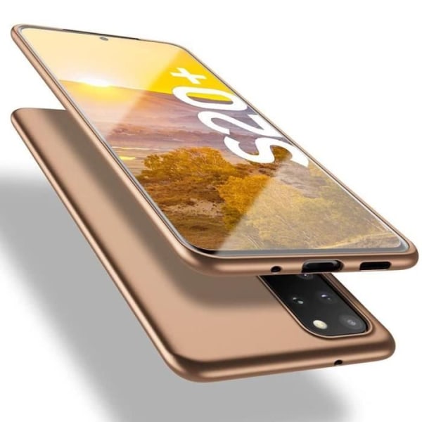 Fodral för Samsung S20 Plus (6,7") Silikon Enkelt skydd Anti-Shock Gold gyllene