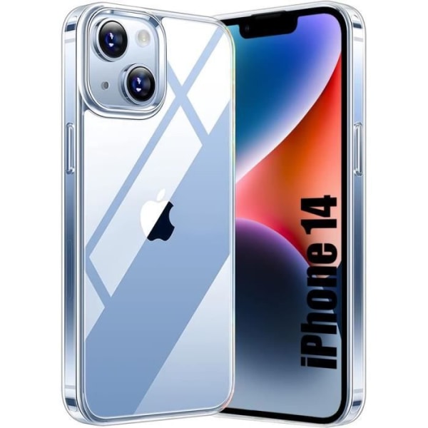 TPU-cover til iPhone 14 (6,1 tommer) Beskyttelse Stødsikker Slim Transparent Transparent