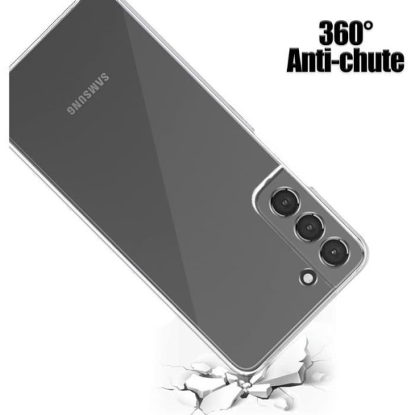 AURSTORE Fodral till Samsung Galaxy S22 - Helkroppsskydd Fram + Bak Hårt skal, 360 graders pekskärm...