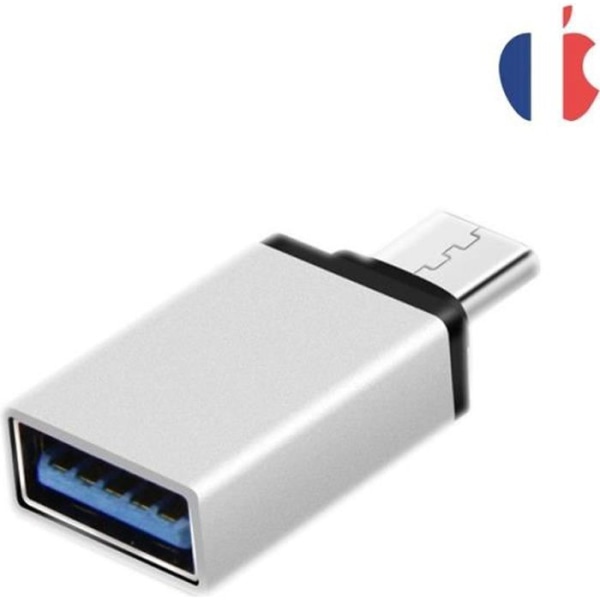 USB C till USB A 3.0 OTG Adapter Aluminium USB Typ C-kontakt för MacBook Pro 2018/2017/2016, Galaxy S8/S8+ etc