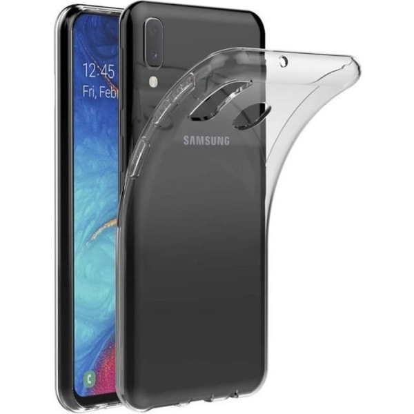 För Samsung Galaxy A20E/ A20e Dual SIM 5,8": UltraSlim Gel Silikonfodral och perfekt passform - TRANSPARENT