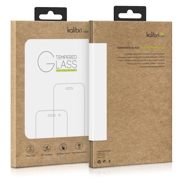 Skärmskydd - kalibri - Samsung Galaxy J6 - Härdat glas 9H - Flexibelt - Svart Svart