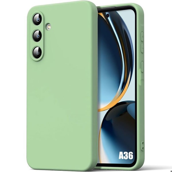 Coque för Samsung Galaxy A36 5G - Mjuk Silikon Grön - BOOLING® Grön