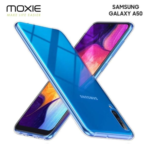 Moxie Galaxy A50 Fodral [Skintrans] Ultra Thin Clear Mjuk TPU Fodral för Samsung Galaxy A50 (2019) - Genomskinlig