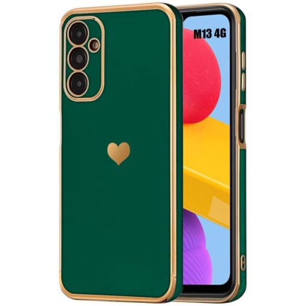 Silikonfodral till Samsung Galaxy M13 Skydd Anti-skrapa Stötsäker Ultra Soft Night Green