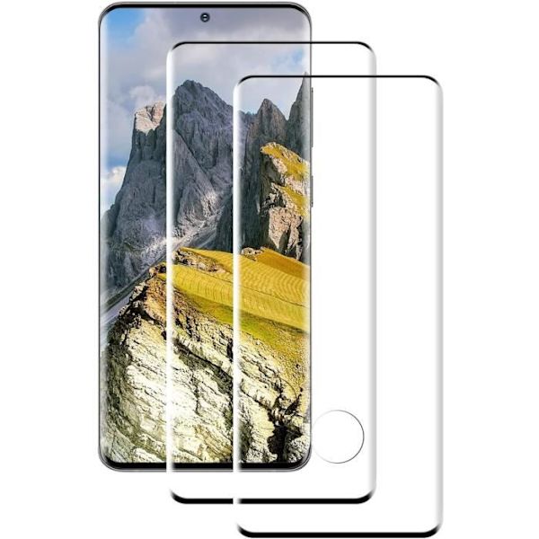 [2 delar kompatibel för Samsung Galaxy S20 härdat glas, Samsung S20 glas, Samsung S20 skärmskydd [3D-Touch-9H