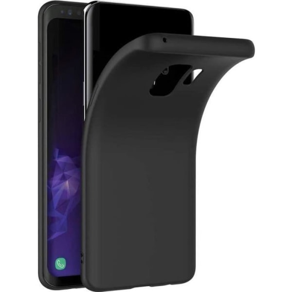 Samsung Galaxy S9 Plus sort etui, ultratynd blød silikone gel TPU sort etui cover med anti-shock til Samsung GalaxyTM