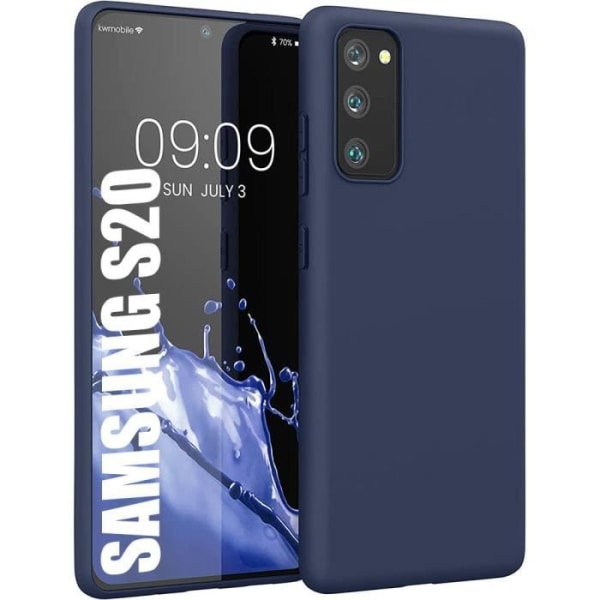 Fodral för Samsung S20 Silikon Stötsäker Marinblå Flexibel och motståndskraftig