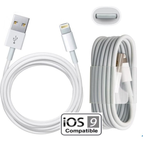 USB-kabel för Apple IPhone 6 / 6S / 6Plus/ 6SPlus WHITE 1M Färg: