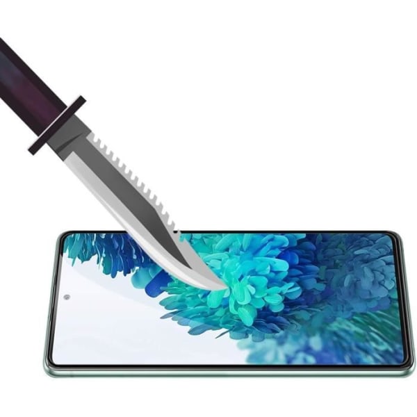 2 härdade glasögon för Samsung Galaxy S20 FE med svarta kanter och 1 svart flexibelt skyddsskal med Stylus Toproduits® Svart