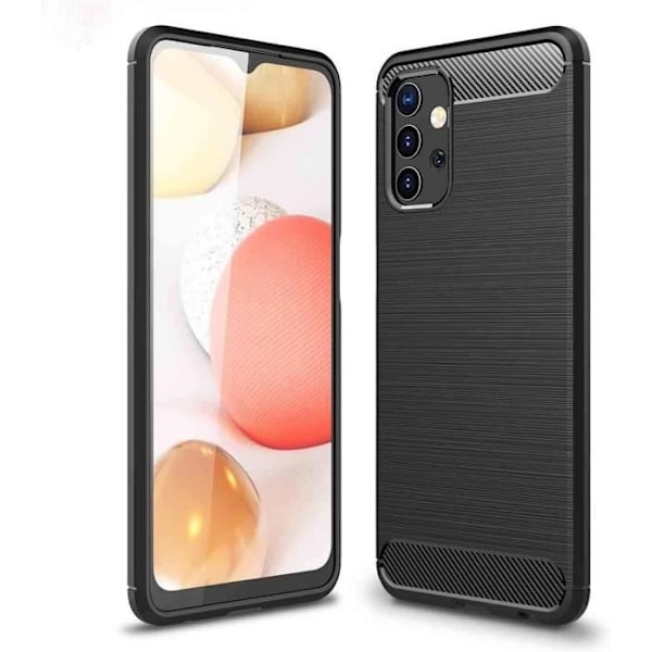 Fodral för Samsung A32 5G (6,4") Svart klassiskt mönster stål med förstärkt skydd Tpu-design Svart