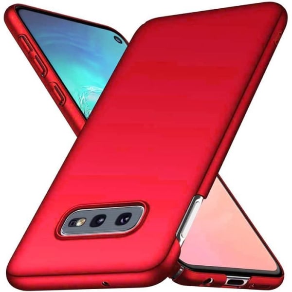 Beskyttelsesetui til Samsung Galaxy S10e - PROSHOP - Rød - Blødt - Matt silikone etui Röd