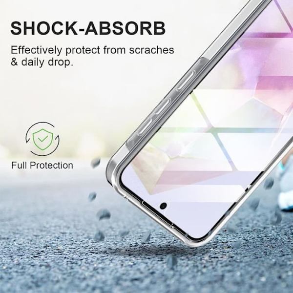Helt fodral till Samsung Galaxy A25 5G - Stötsäkert Transparent Skydd Anti-Scratch