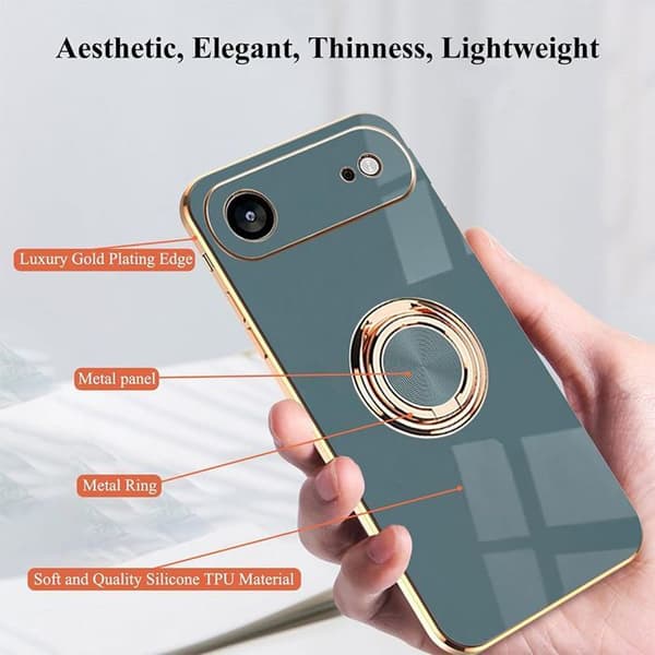 Skyddsboett för telefon - BOOLING - iPhone Air - Stötsäker - Repbeständig - Elegant Blå