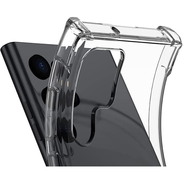 Skyddsskal - PROSHOP - för Samsung S22Ultra - Mjukt Silikon - Förstärkt Skydd - Transparent Transparent