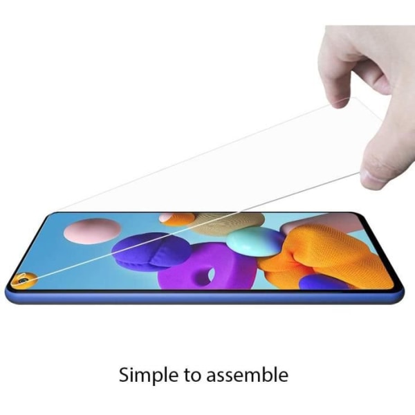 VSHOP®Skärmskydd för Samsung Galaxy A21S härdat glas HD Full täckning Premium Film 9H hårdhet Bubbelfri Ultra repsäker