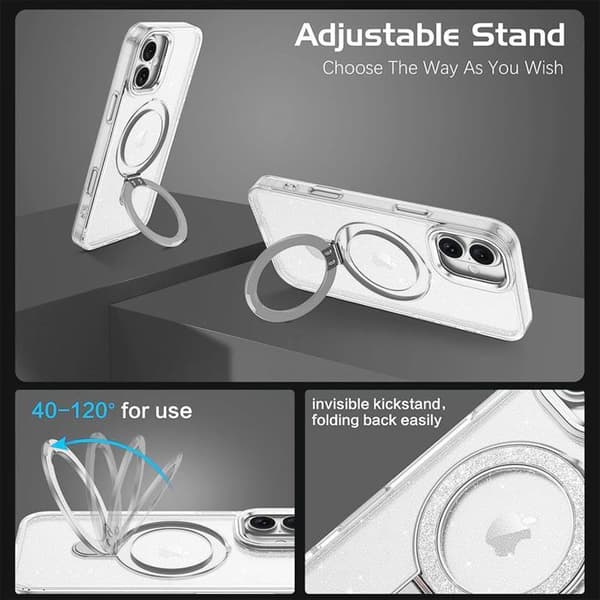 Skyddsskal - BOOLING - för iPhone 17 - Stötabsorberande - Silikon - Transparent Transparent