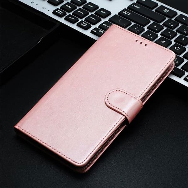 Skal för iPhone 17 Pro Max - BOOLING - Hel skydd Chockresistent Syntetläder Lyx Rosa Rosa