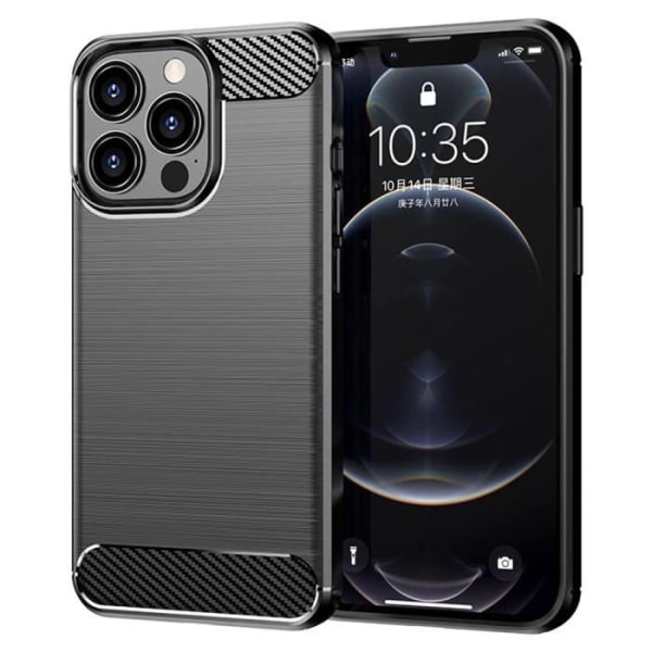 Cover kompatibel med iPhone 13 Pro (6.1'') Stødsikker silikone sort