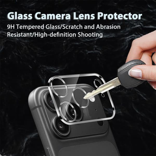 3x Skydd Kamera Härdat Glas för iPhone 18 Pro, Stötsäker Represistent Hård Transparent