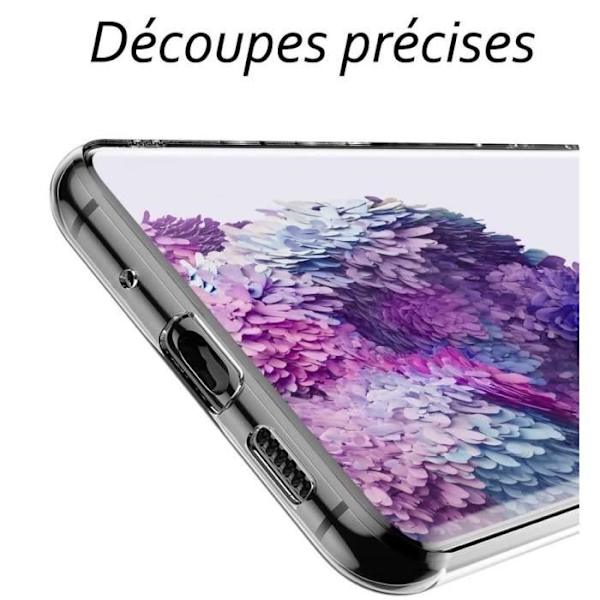 Skyddsfilm i svart härdat glas + skyddande skal för Samsung Galaxy S20 Plus med Stylus Toproduits® Svart