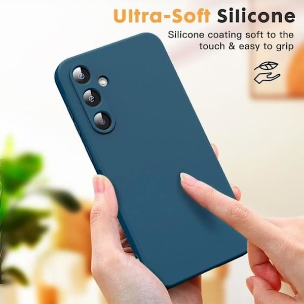 Skyddsskal - Samsung - Galaxy A54 5G - Silicone - Ultratunn - Rep-Resistent Marinblå marinblå