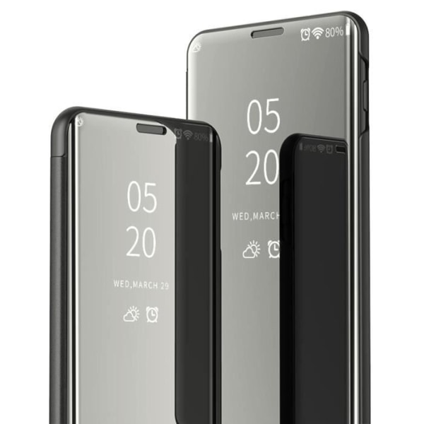 Cover til Samsung Galaxy S10 Case Clear View Flip Case Stander Funktion-Blå Lilla lila blå