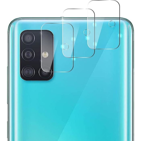 Kameraskydd i härdat glas för Samsung Galaxy A51 5G - BOOLING - Set med 2 Transparent
