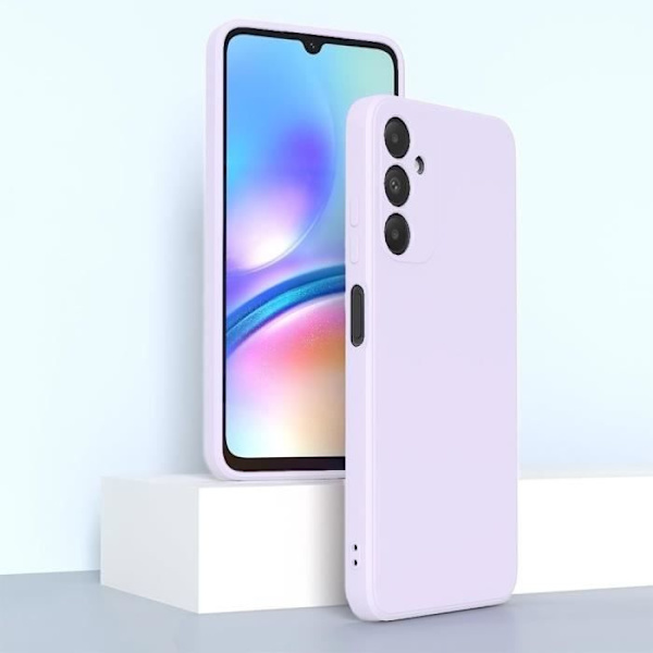 Fodral till Samsung Galaxy A05s (ej för A05) Flytande silikonskydd Matt lila Anti-skrapa