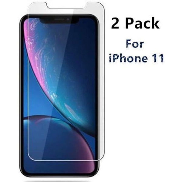 Skärmskydd - Apple - iPhone 11 - Härdat glas - 2-pack - Represistent